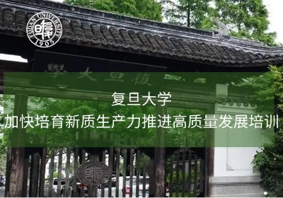 加快培育新质生产力推进高质量发展培训专题