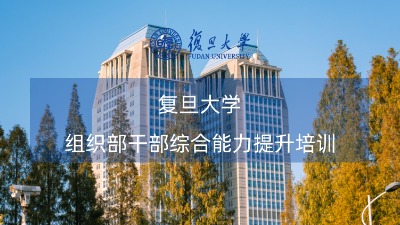 组织系统干部综合能力提升培训方案专题